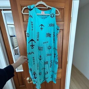 Nautical Beach swim coverup